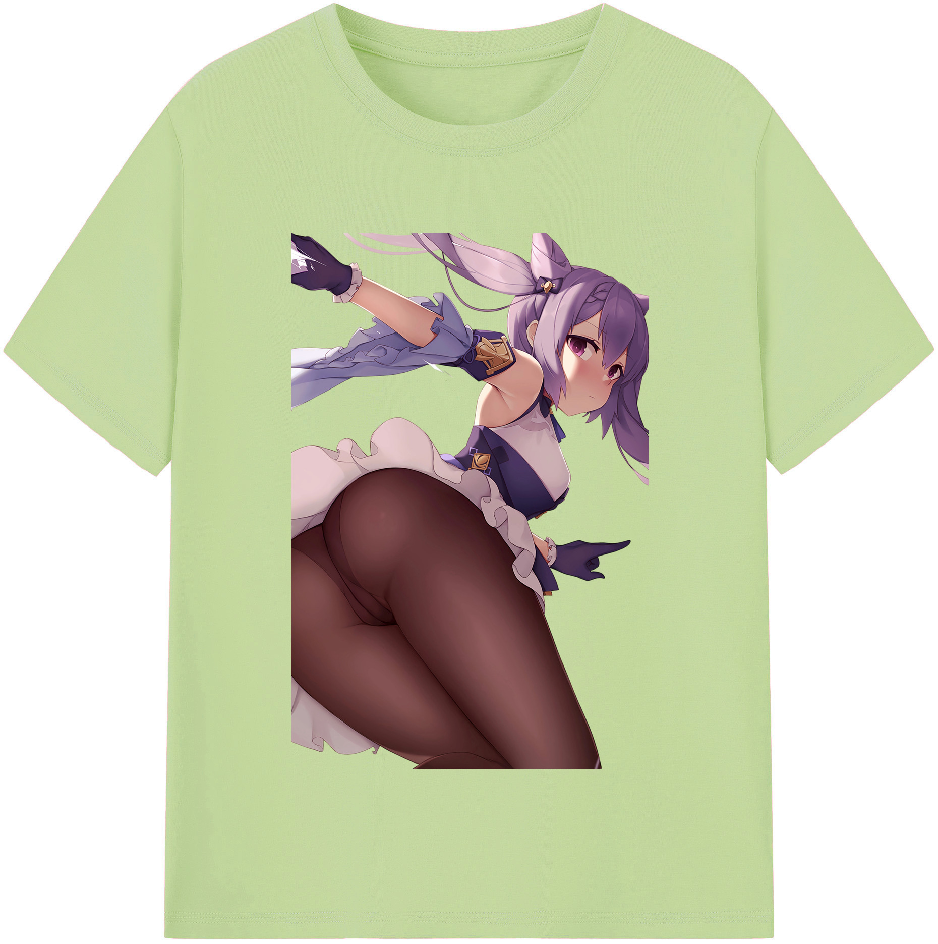げんし神 刻晴 こくせい genshin Kokusei 綿100％半袖Tシャツ（フロントプリント）
